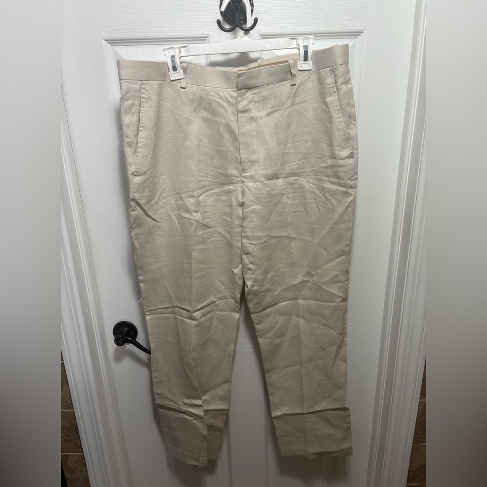 I.N.C International Concepts Men Slim Fit Linen Blend Suit Pants